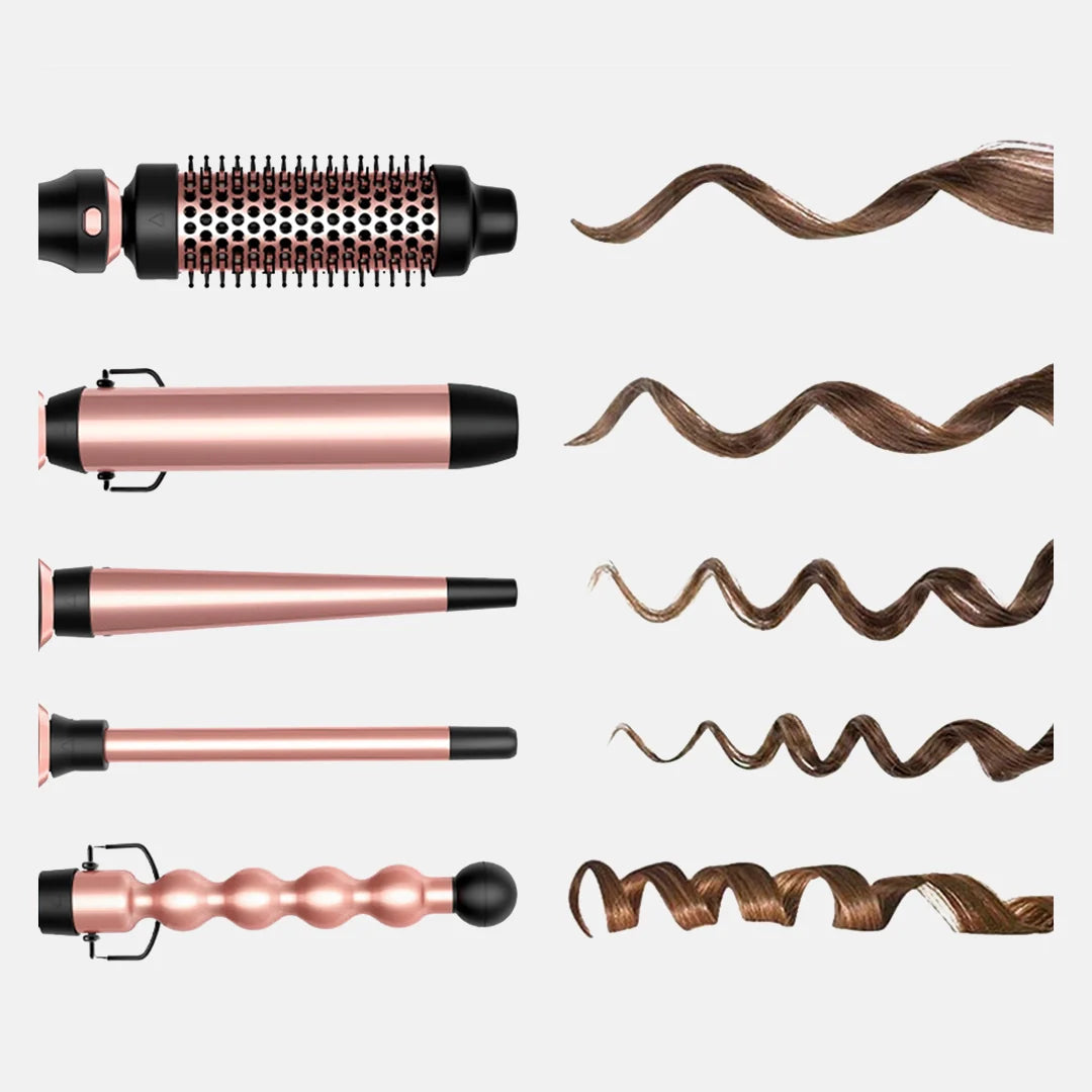 Multi Curl 5-in-1 Curling Wand Set