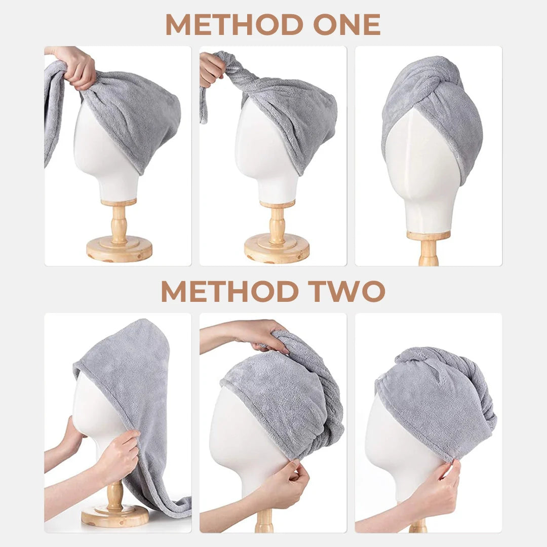 Drying Hair Wrap Towels