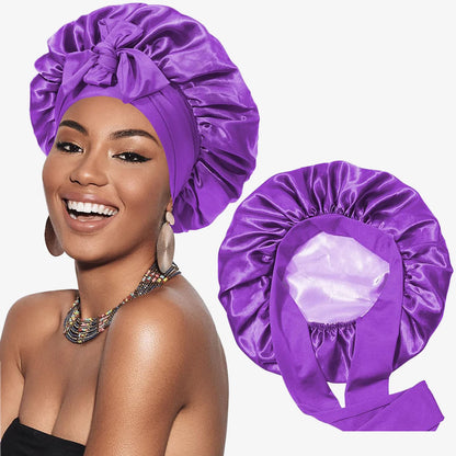 Double Layered Silk Satin hair cap
