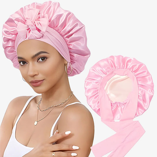 Double Layered Silk Satin hair cap