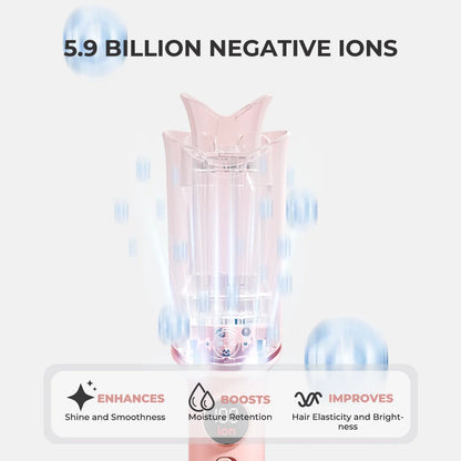 Smart Auto-Sensing Curling Iron with Ionic & Keratin Care