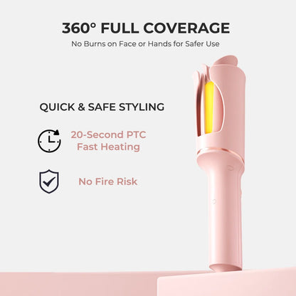 Smart Auto-Sensing Curling Iron with Ionic & Keratin Care