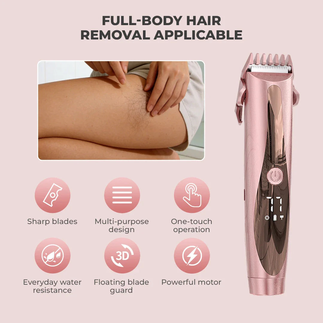 2-in-1 PRO Dual-Head Hair Trimmer with LED Battery Display
