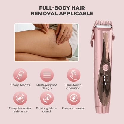 2-in-1 PRO Dual-Head Hair Trimmer with LED Battery Display