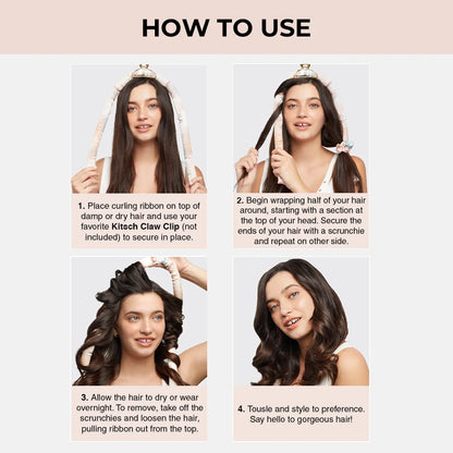 Satin Heatless Hair Curler Set