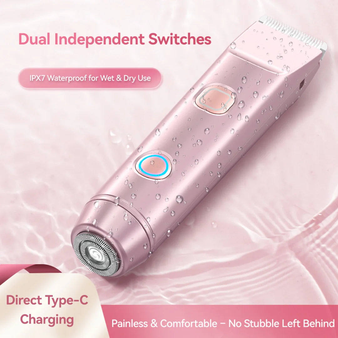 2-in-1 PRO Dual-Head Painless Hair Trimmer
