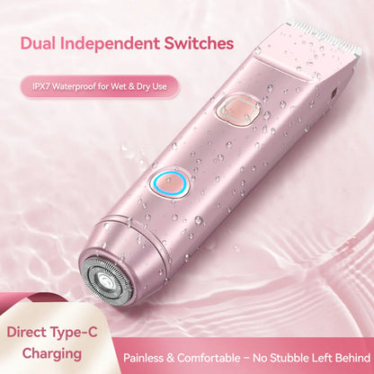 2-in-1 PRO Dual-Head Painless Hair Trimmer