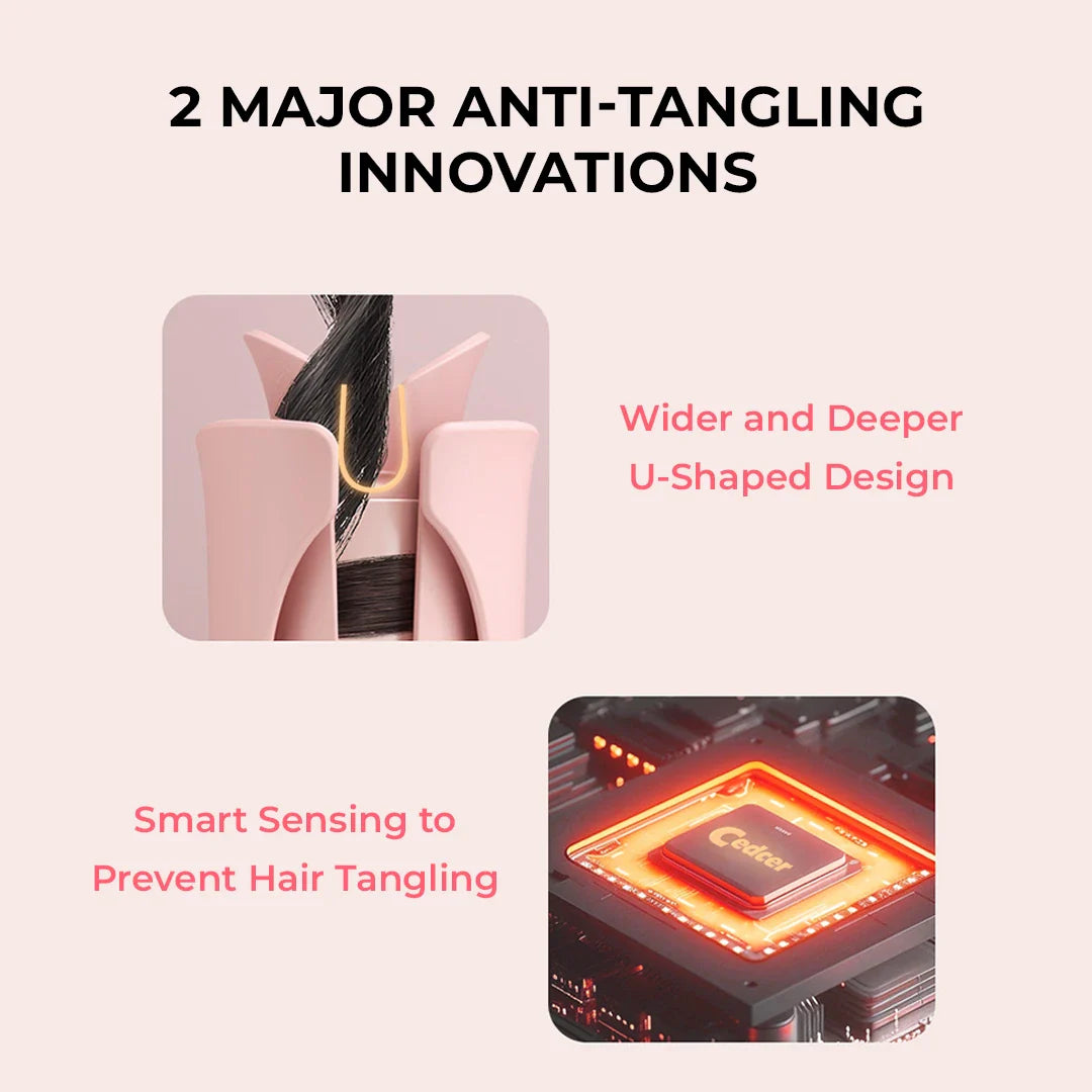 Smart Auto-Sensing Curling Iron with Ionic & Keratin Care