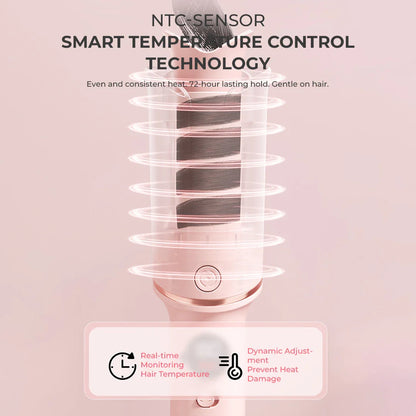 Smart Auto-Sensing Curling Iron with Ionic & Keratin Care