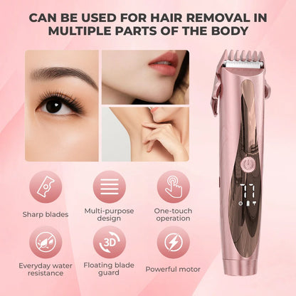 2-in-1 PRO Dual-Head Hair Trimmer with LED Battery Display