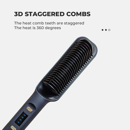 2-in-1 Sleek Sweep lonic Hair Straightener Brush