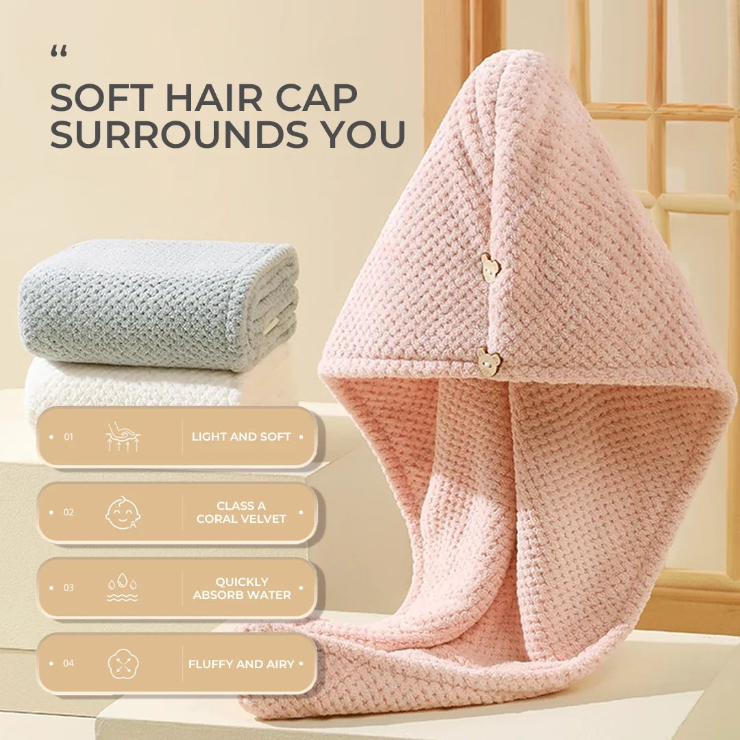 Drying Hair Wrap Towels